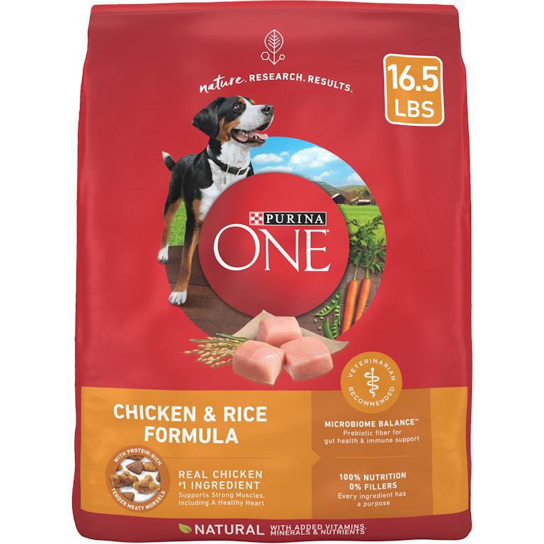 Purina One Dry Dog Food for Adult Dogs Chicken and Rice Formula